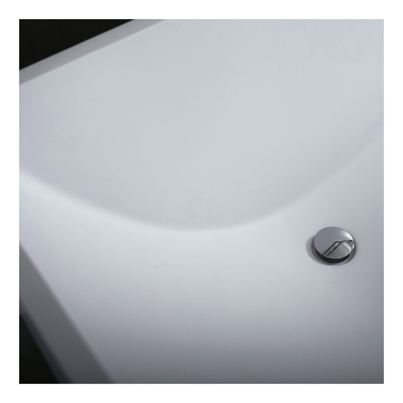 Square Freestanding Solid Surface Bathtub