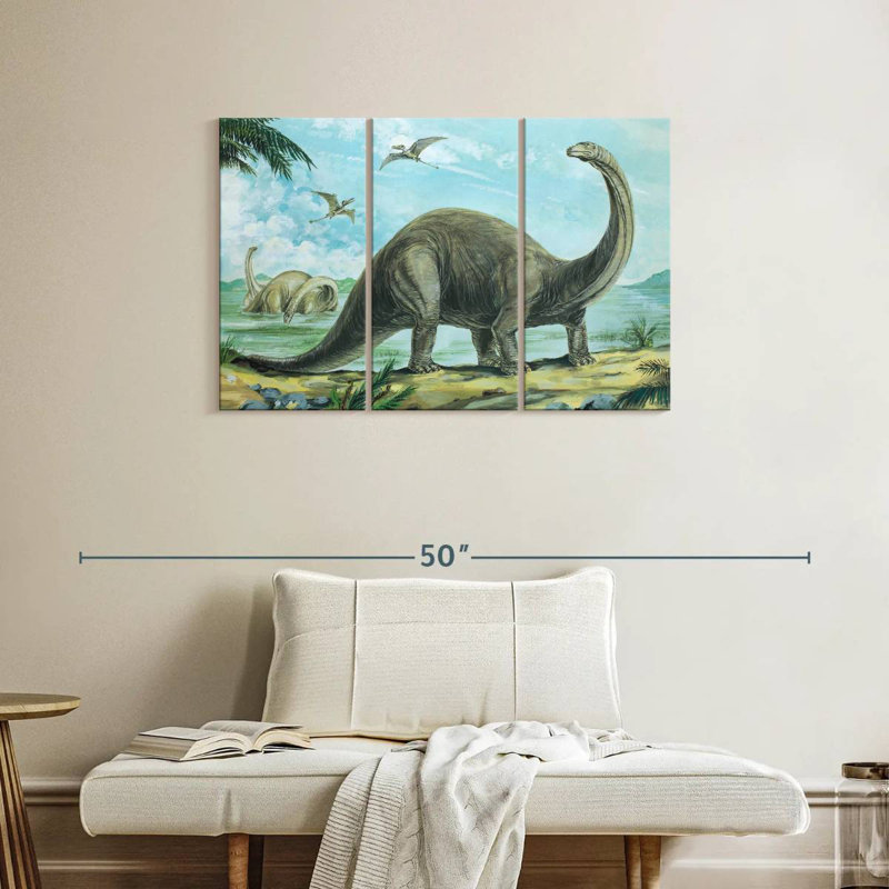 Brampt Brontosaurus Sauropod, 24" H x 38" W