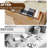 Modern 5 Drawer Dresser - Faux Marble Top & Curved Designsurface-1674987387
