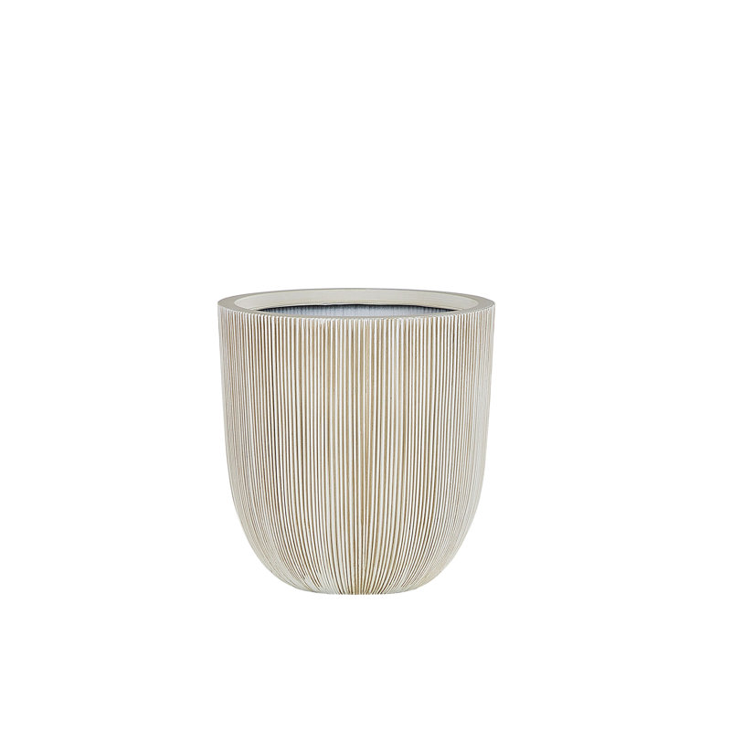 Hindmarch Pot Planter, Beige, 48cm H x 44cm W x 44cm D