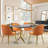 Velvet Upholstered Stacking Side Chair-748443230
