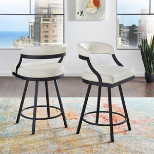 https://assets.wfcdn.com/im/14767737/resize-h300-w300%5Ecompr-r85/2931/293104645/Alisier+Black+Finish+Metal+Vegan+Leather+Swivel+Chair+%28Set+Of+2%29.jpg