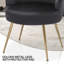 Fauteuil de lecture rembourré en velours-1862152217