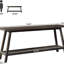Canapé à 2 niveaux, console, table d'appoint