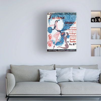 Zig A Performance By Josephine Baker, 1930 Canvas Art