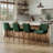 Extra-Wide 360° Swivel Bar Stool With Pocket Spring Seat & Solid Wood Base-687063470