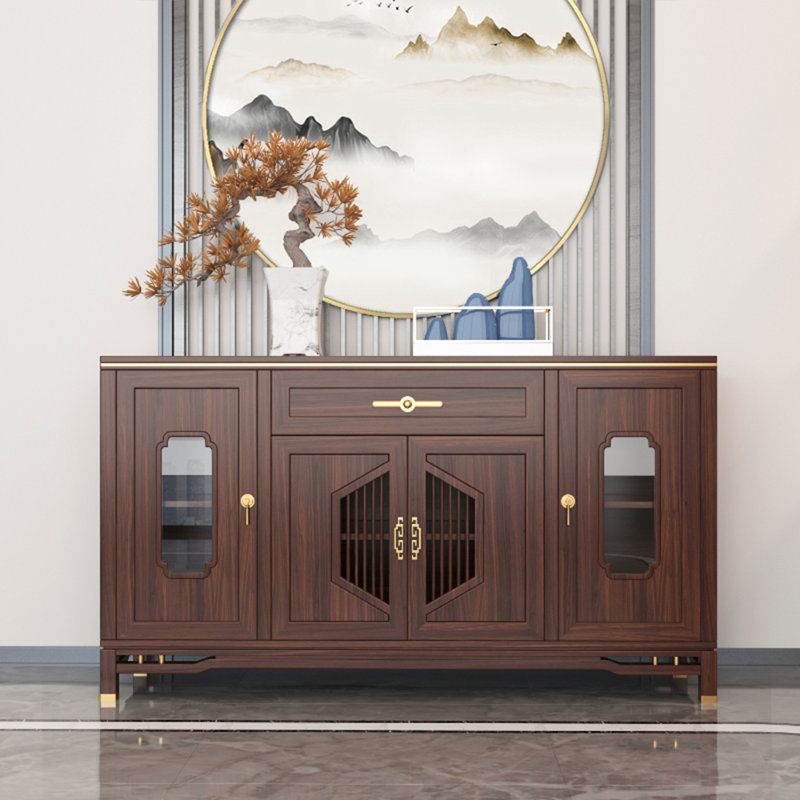 Buffet rétro de style luxueux, H 35,4 po x l 47,2 po x P 15,7 po