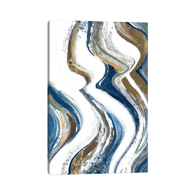 «New Concept Midnight» par Patricia Pinto, reproduction d'art sur toile tendue, H 26 po x l 18 po x 1,5 po
