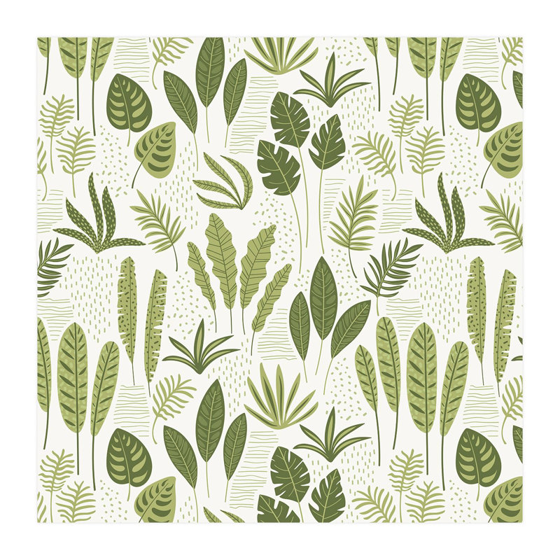 Bordure florale pelez et collez, L 120 po x l 120 po