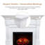 Modern Ember Augustine Mantel Package with 28" Electric Fireplace - Alexa & Google Asst Compatible-1864997512