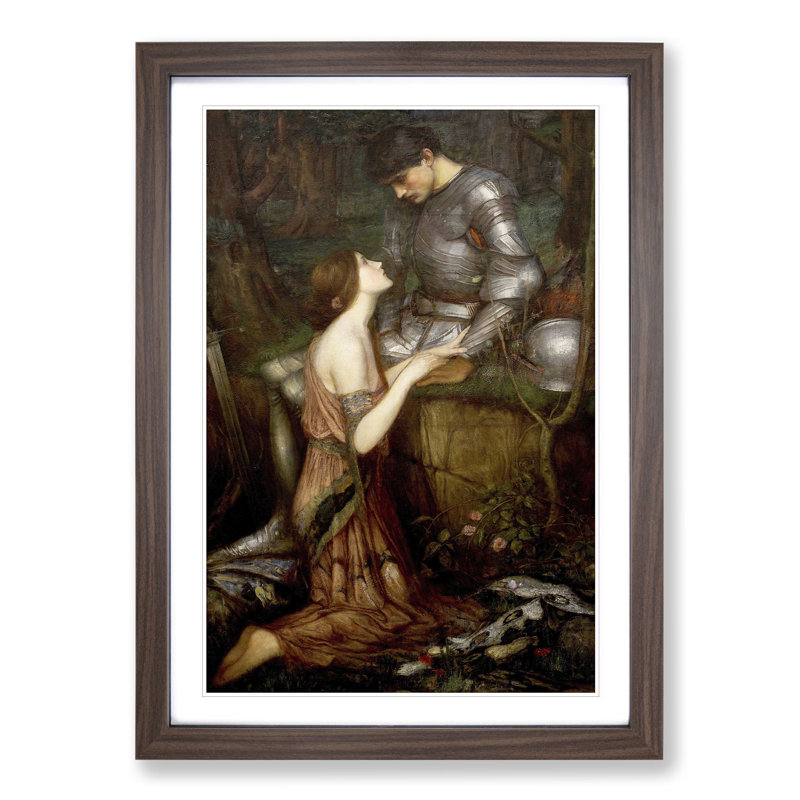 Lamia by John William Waterhouse - Picture Frame Painting, Walnut Framed, 65cm H x 48cm W x 2cm D