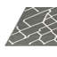 Tapis gris en treillis lavable à la machine-1394132772