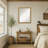 Carter Dark Gold Beveled Wood Framed Wall Mirror-119165602