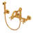 Acqui Wall Mount Bridge Kitchen Faucet With Sidespray And Column Spout