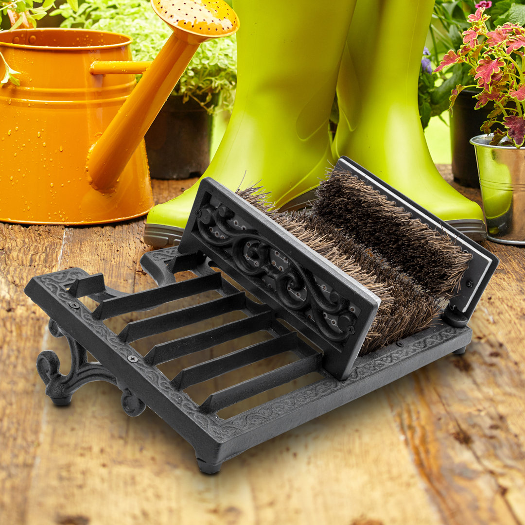 Cast Iron Shoe Scraper Front Door Mat Arlmont & Co.