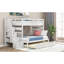 Lit superposé simple au-dessus de simple / double avec lit gigogne simple (blanc) (ancien SKU: LT000025AAK)-502250105
