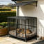Cillian Pet Cage Crate with 3 Doors, Removable Tray & Locking Wheels-1279208266