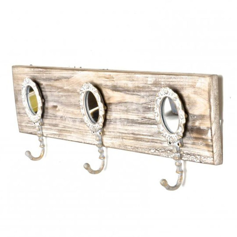 Porte-manteau mural en bois Dawnette