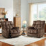 Fauteuil inclinable manuel pivotant en microfibre Idrissi