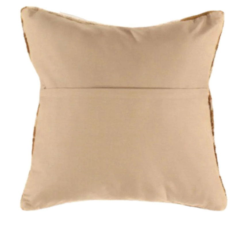 Wool Square Pillow Cover & Insert, White Floral Abstract 1