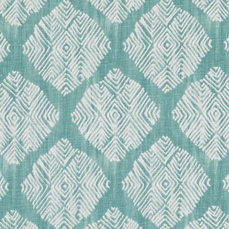 Whimsy Garden Talisman Fabric, Aqua