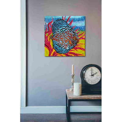 «Brilliant Tropical Fish II» par Carolee Vitaletti, art mural sur toile