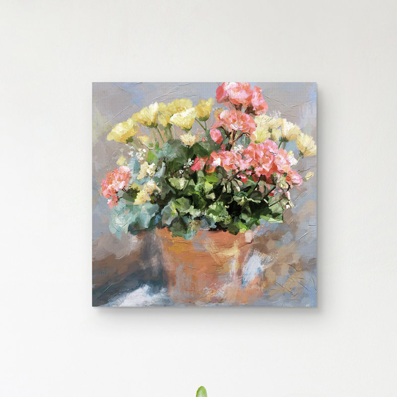 «Clay Bouquet» par Studio Arts, reproduction d'art sur toile, H 24 po x l 24 po, Sans cadre