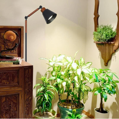 Cultivez les lumières pour les plantes d'intérieur à spectre complet, les lumières des plantes pour la culture d'intérieur avec 20W COB Grow Light Blub, la minuterie 4/8 / 12H, la lampe de croissance haute pour les plantes moyennes et grandes, réglable en hauteur, (blanc)