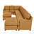 Leather Match Large Seating Modular Sectional-1640467708