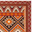 Tapis intérieur / extérieur à motif géométrique rouille / noir Northpoint-616014263