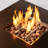 28In Square Fire Pit Table Propane Fire Table With Stainless Steel Lid