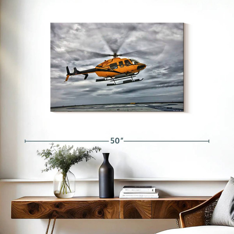 Hélicoptère Mehar Bell 407, H 24 po x l 36 po