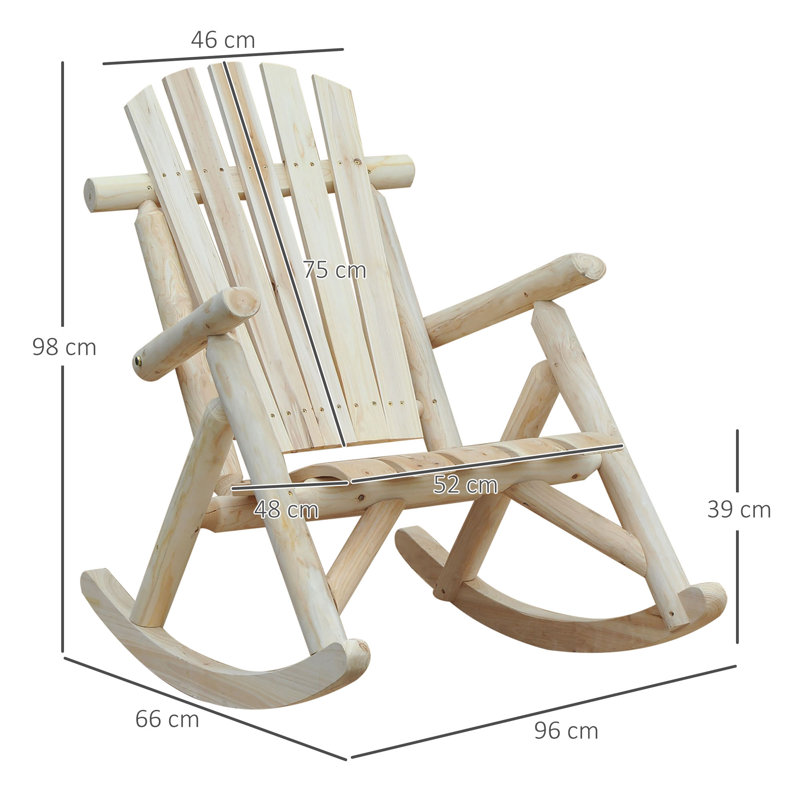Pembroke Solid Wood Rocking Chair