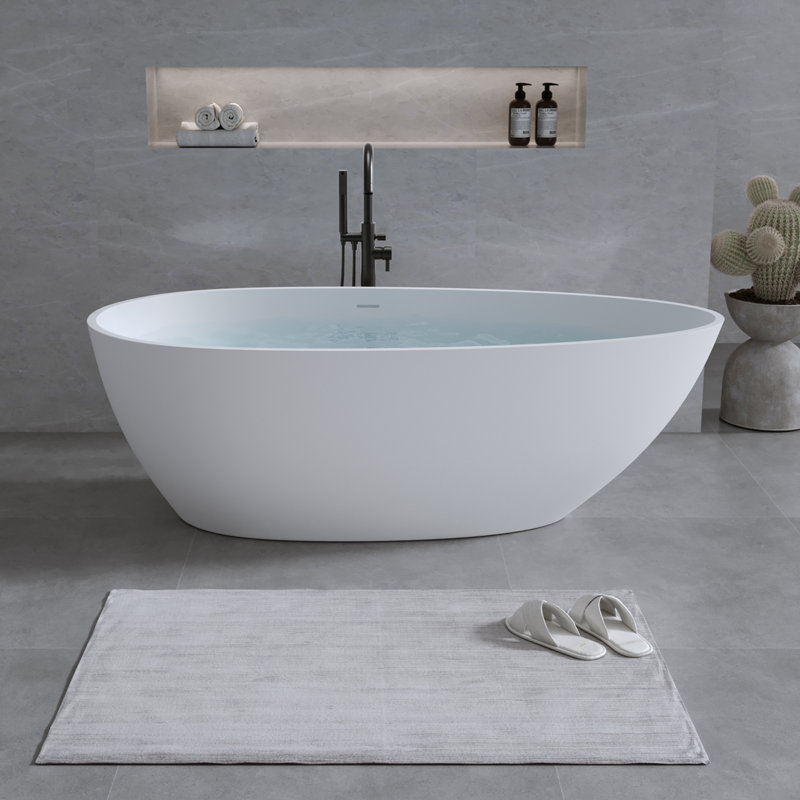 Baignoire matte à surface solide