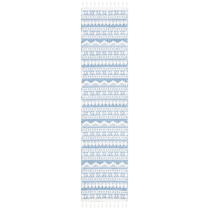 Tapis performance à poils longs style marocain, Tapis de couloir 2 pi 2 po x 9 pi