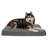 Faux Sheepskin & Suede Deluxe Orthopedic Dog Bed-67186776-67186779