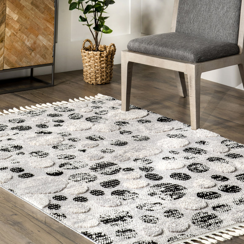 Tapis à pois Carli, Rectangle 4 pi x 6 pi