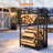 5 Pieces Firewood Rack with Gloves
