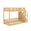 Twin Over Twin Floor Bunk Bed-1182337788