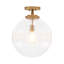 Plafonnier simple semi-encastré 1 lumière