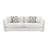 Beige Chenille Sofa W/4 Pillows