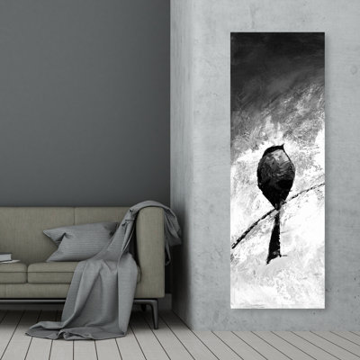 Quatre oiseaux perchés - Art contemporain sur toile pour la décoration intérieure