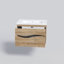 Dorbad 31.5'' Wall Mounted Single Bathroom Vanity with Ceramic, Acrylic Top with Mirror