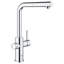 Blue Pull Out Single Handle Kitchen Faucet with Accessories-44218805