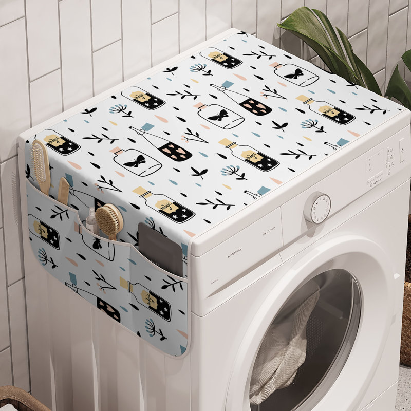 Ensemble de 2 rangement pour machine à laver East Urban Home Alchemy de 47 po x 18,5 po