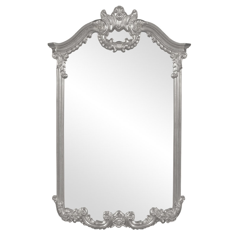 Roman Arch Beveled Mirror, Nickel