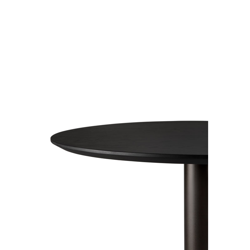 Blend Solid Oak Dining Table, 30"H x 35.5"L x 35.5"W, Black