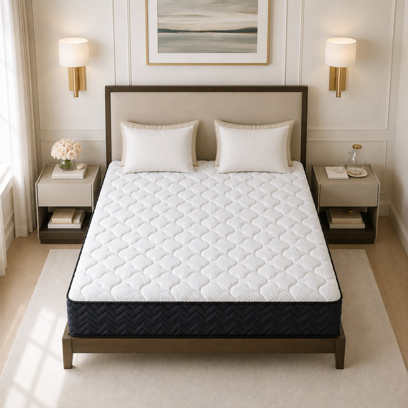 12-Inch Motion Isolation Hybrid Mattress – Cooling Memory Foam with Breathable Support, CertiPUR-US Certified, 100-Night Sleep Trial