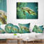 Grande tortue nageant - Coussin imprimé animal-29854933-29828310