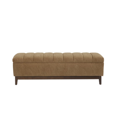 Brooke Channel Tufted Lift Top Storage Bench